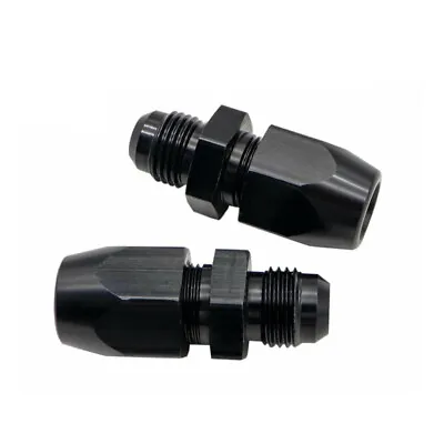 2Pcs 6AN Male To 3/8  Tube Hardline Fuel Line Adapter Fitting Tubing Compression • $8.29