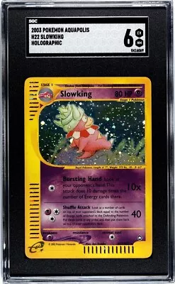2003 Pokemon Aquapolis H22 Slowking Holo Sgc 6  • $105.59