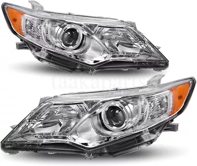 Pair Headlight Headlamp Assembly Passenger Driver For 2012-2014 Toyota Camry • $77.89