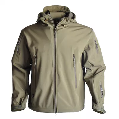 Outdoor Soft Shell Tactical Jacket Men Waterproof Windbreaker Coat Army • $50.65