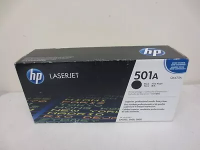 HP Laserjet Toner Cartridge Q6470A 501A Black *NEW* • $27.50