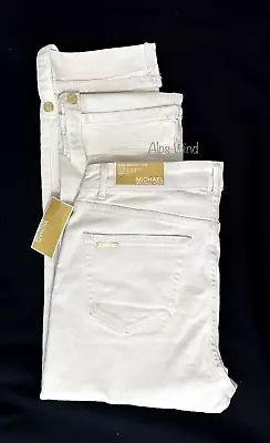 Michael Kors Womens Selma Straight Crop High Rise Denim Jean White SZ.16 NWT$110 • $35.99