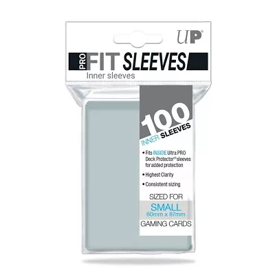 Ultra PRO-Fit Small Inner Sleeves | Clear Perfect Fit | Deck Protectors (TCG) • £5.49
