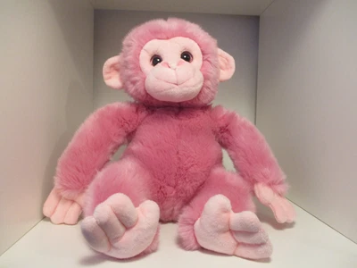 £10 • Buy Monkey World Pink Chimp Soft Toy Keel Toys