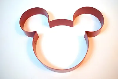 Disney Mickey Mouse Cookie Cutter Red Metal 5 1/4  X 4 1/2  • $5.50