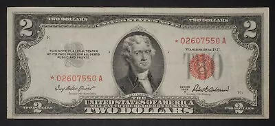 1953-A $2 ⭐STAR⭐ Legal Tender Red Seal Note Fr. 1510* • $24.95