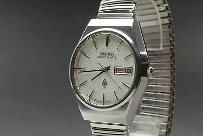 【N MINT】 Vintage SEIKO GRAND QUARTZ 4843-8050 Day Date Mens Watch From... • $603.30