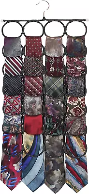 Men'S Tie Rack The No Snags Best Space Saving Tie & Scarf Hanger For Ties Sc • $13.99