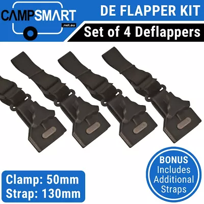 Caravan Awning Deflappers Anti Flap Kit DeFlapper De Flappers De Flapper 4 Pack • $49.95