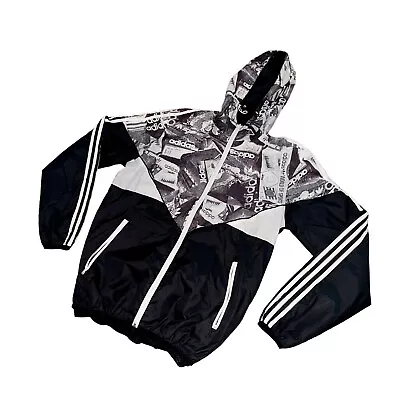 Super Rare Adidas Originals Special EditionvJacket Boxes Black White Asian M-Sm • £112.50