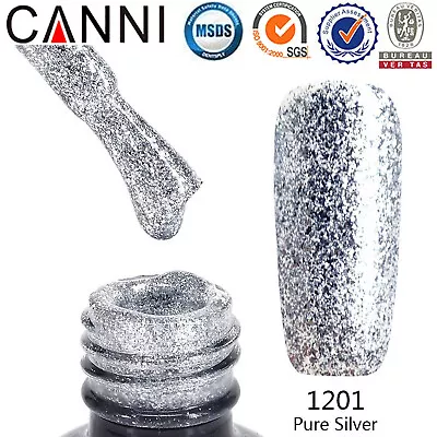 £4.45 • Buy CANNI® UV Nail Gel Nail Polish Soak Off LED Base Matte Tempered Top Coat Varnish
