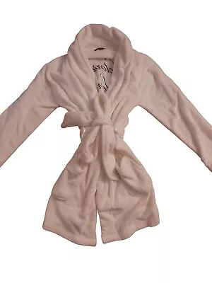 Victorias Secret The Cozy MONOGRAM PLUSH LOGO ROBE SUPER SOFT Size M • $58.10