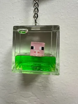 Minecraft Tsunameez Pink Pig Bacon Acrylic Keychain In Hand Fast Shipping • $14.99