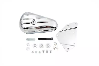 Chrome Left Side Oval Tool Box And Mount Kit Fits Harley Davidson • $124.99