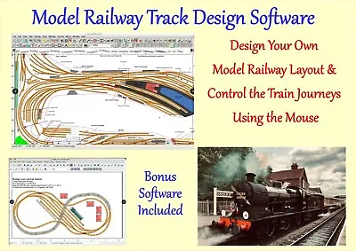 Railway Layout Software For Design Build Model Train Track Plans CAD Hornby • £4.90