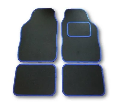 VOLVO V70 (2004-2008)  UNIVERSAL Car Floor Mats Black & BLUE • $12.44