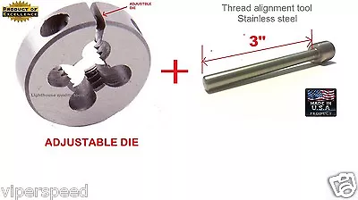 Lighthouse Tools Mosin Nagant Threading Die M15X1 RH & 3  Thread Alignment Tool • $29.99