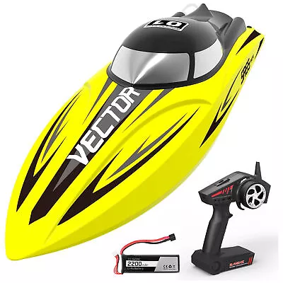 VOLANTEXRC Vector 37MPH Remote Control Electric Racing Boat Yellow (Used) • $170.95