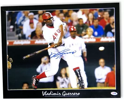 Vladimir Guerrero Signed Autographed 16X20 Photo Anaheim Angels PSA 5A43893 • $99.99