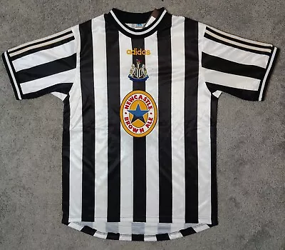 Alan Shearer #9 Newcastle United 1997/1998 Retro Soccer  Jersey NWT Men's  L  • $96.55