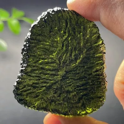 418CT Moldavite Genuine Raw Moldavite Crystal From Czech Republic PICcertificate • $0.01