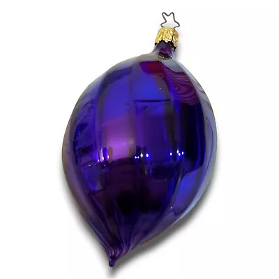 Old World Christmas Inge Glas Christmas Ornament Purple Teardrop Vintage • $19.99