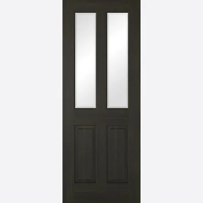 Internal Smoked Oak Richmond Glazed 2l  Doors Brand New Free Delivery • £159.99