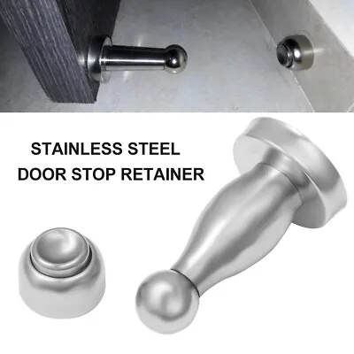 Magnetic Door Stops Stop Retainer Holder Stay Hook Wedge Hold Stainless Steel & • £6.10