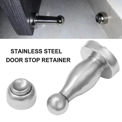 Magnetic Door Stops Stop Retainer Holder Stay Hook Wedge Hold Stainless Steel • £6.19