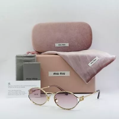 New MIU MIU MU52YS 5AK06S Gold/Brown Gradient Violet 54-21-125 Sunglasses • $258.23