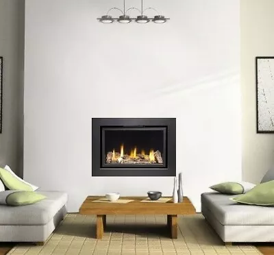 Gas Fire Pinnacle 600  Wall Inset Remote Control Wall Mounted Glass Fronted Bnib • £1279.95