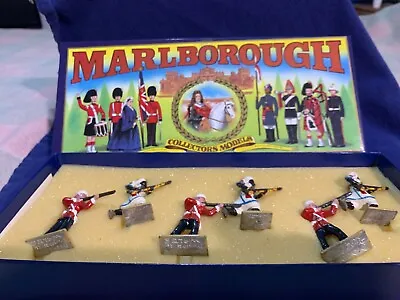Marlborough Toy Soldiers Mad Mahhi And British Infantry Set Of 6 Metal Figures • £80