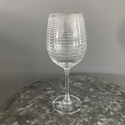 Mikasa Cheers White Wine Glass Fine Horizontal Stripes • $11.95