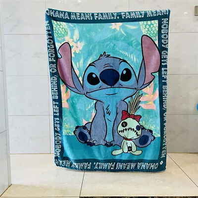 $17.24 • Buy Lilo Stitch Throw Blanket Plush Warm Cartoon Decoration Bed Home Blankets 