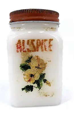 $12.99 • Buy Vintage Milk Glass Shakers Spice Jars Cosmos All Spice