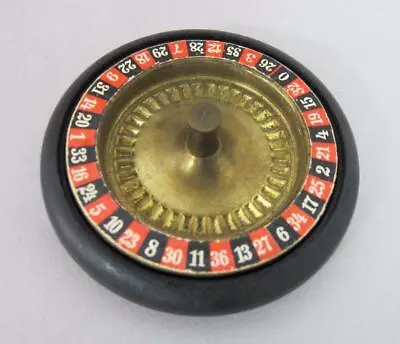 Vintage Miniature Roulette Wheel Monte Carlo Pocket Roulette Wheel • $36.98