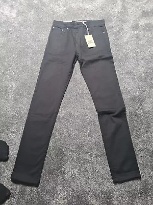 New Look Mens Skinny Stretch Black Jeans W32 L34 • £10