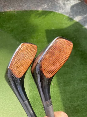 Joe Kirkwood Persimmon Driver & 3 Wood Vintage Golf Clubs With Original Grips. • $39.99