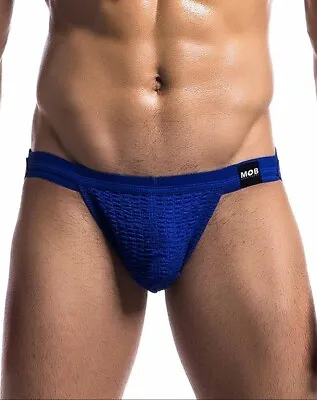 £12.99 • Buy Jockstrap Mens Navy Swimmers Knitted Pouch Fronted Jock Strap Underwear
