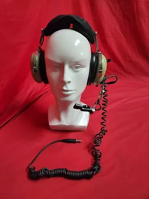 David Clark Aviation Headset H10-76 (TESTED WORKS) NSN: 5965-01-390-9240 • $200