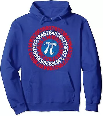 Math Captain Pi Superhero Math Nerd Geek Pi Day Gift Unisex Hooded Sweatshirt • $34.99