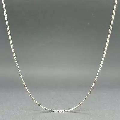 Estate 14K White Gold 18  Round Box Chain • $290.93