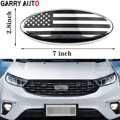 7 Inch Ford F150 F350 Accessories FRONT GRILL Tailgate US Flag Oval Emblem Badge • $27.34