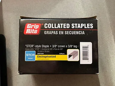 Grip Rite COLLATED STAPLES 7/16  X 3/8  Leg STCR 5000pk Electrogalvanized  • $14