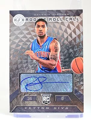 Peyton Siva 2013-14 Totally Certified Rookie Roll Call Auto #7 Peyton Siva RC • $3