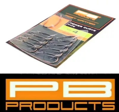 PB Products  Fishing Hooks  Power Curve PTFE Coated • £6.95