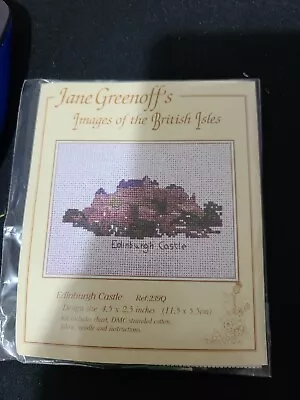 Jane Greenoff Cross Stitch Images Of The Bristish Isles - Edinburgh Castle • £4.99