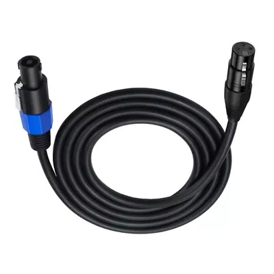 Speakon Plug Male To XLR 3Pin Female Speaker Extension Cable Microphone Wire • £11.98