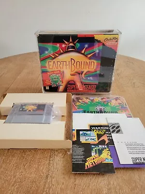 EarthBound (SNES 1995) - Authentic CIB W/ Player's Guide Scratch & Sniff Intact • $2500