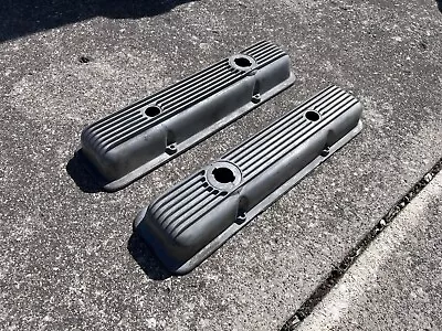 1970 Chevy Z28 Corvette LT1 Finned Valve Covers #3965543 #3965544 • $220